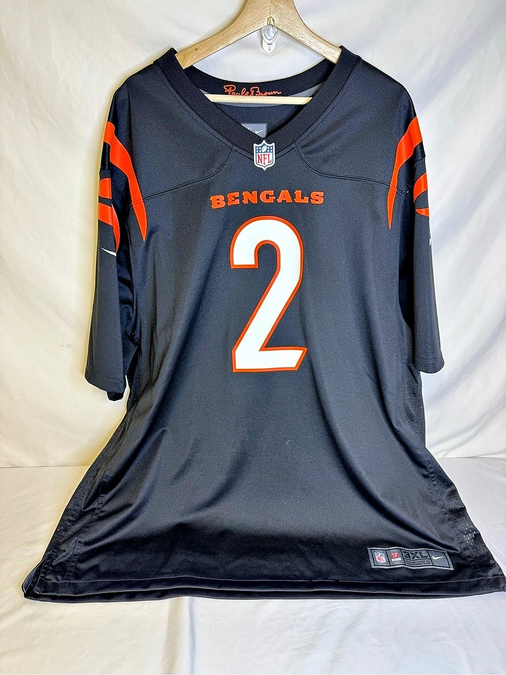Nike Cincinnati Bengals Evan McPherson #2 Game Jersey Black & Orange 3XL